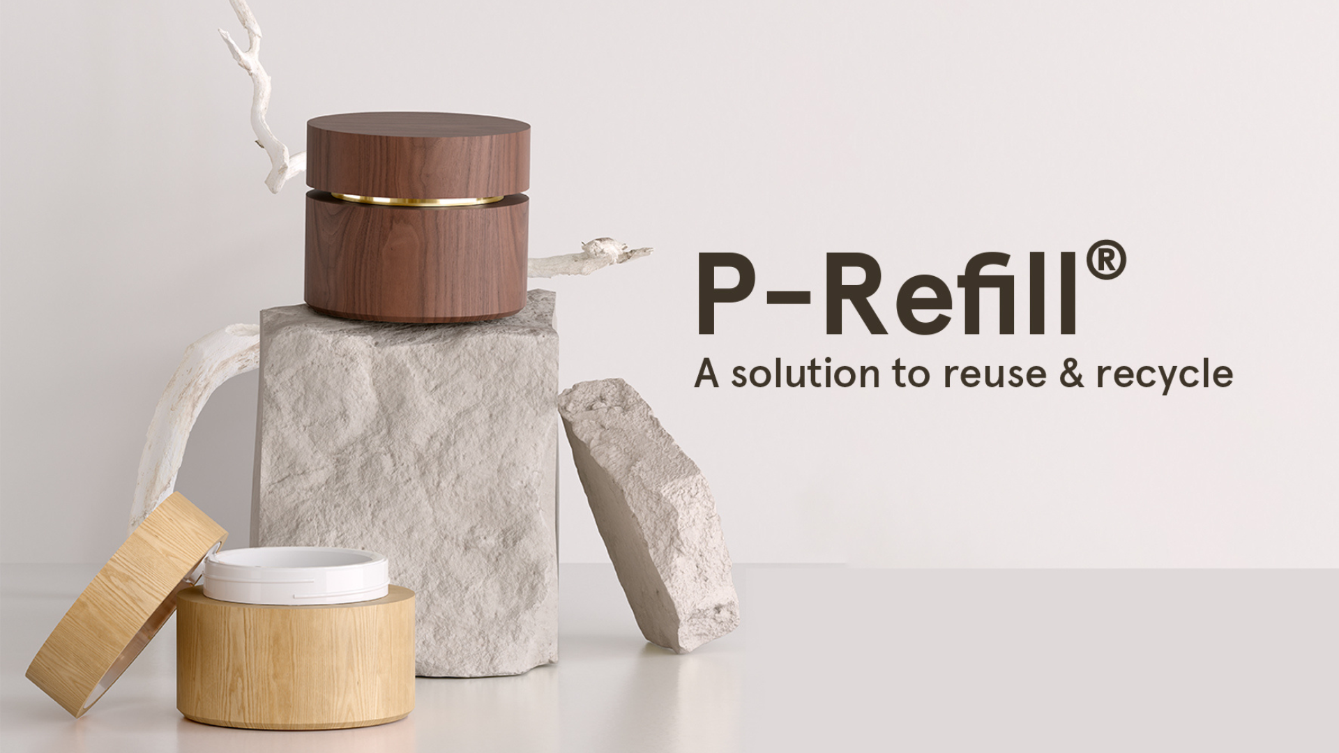 Pujolasos presents a refillable wooden jar at Luxe Pack Monaco