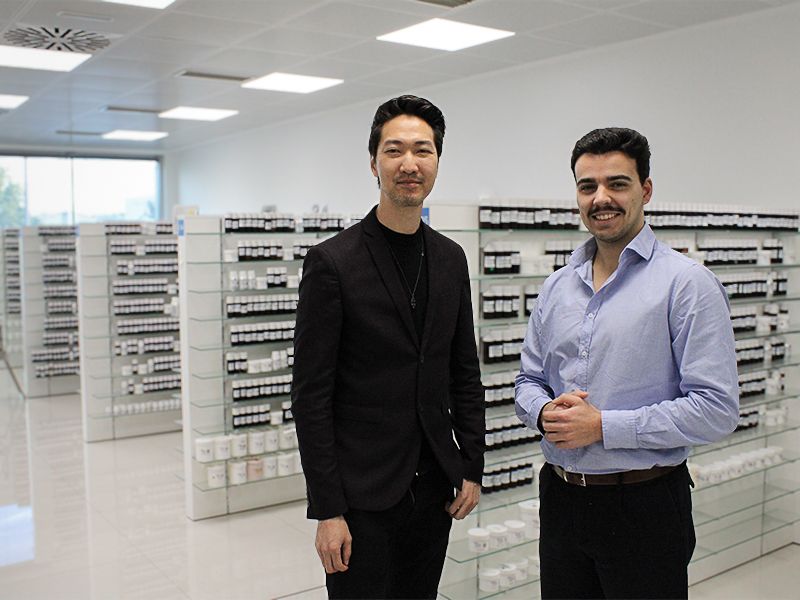 Guillaume Audy and Vasco Fontes, of Iberchem 