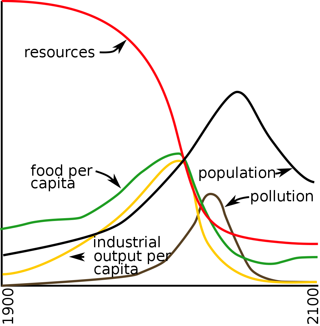 The Limits to Growth_model standard run The Limits to Growth_model standard run